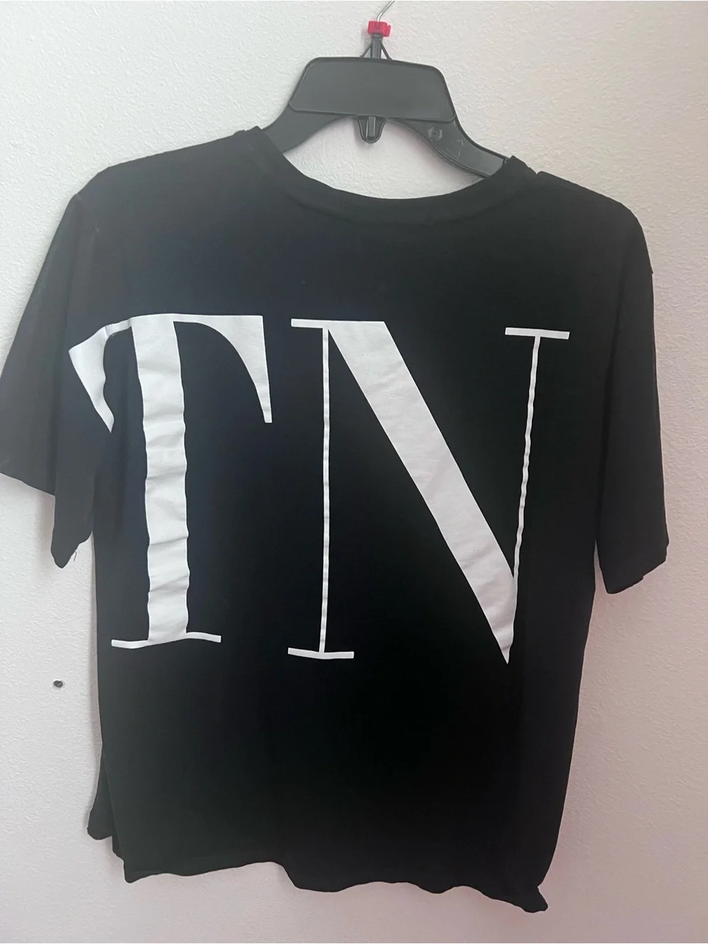 Valentino Black Tee with White VL Logo